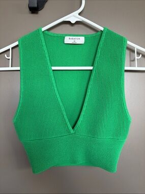 Babaton Sculpt Knit Deep V Ribbed Tank